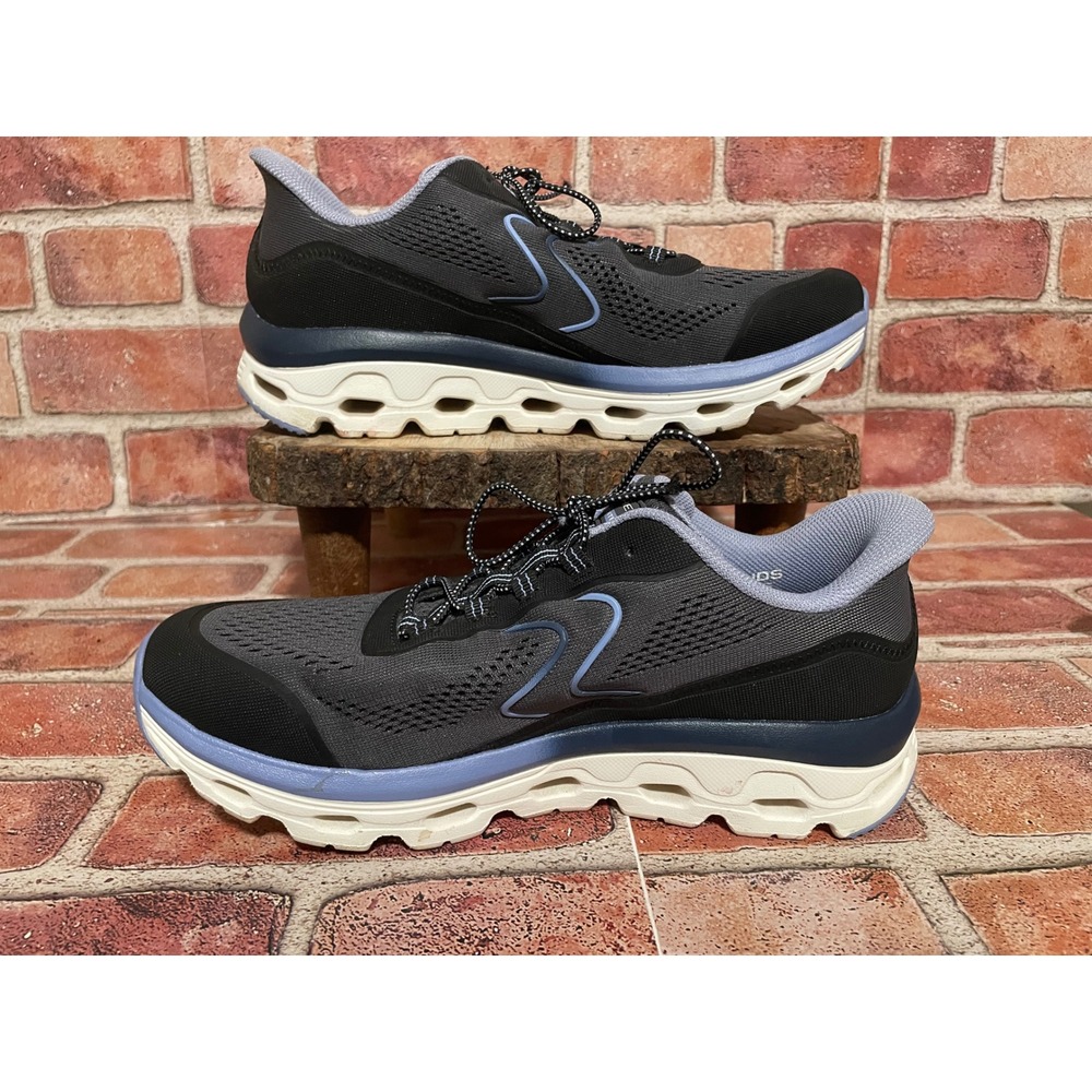 Skechers Slip-ins Glide-Step Altruistic Black Blue Sneakers 180272W Womens 8.5